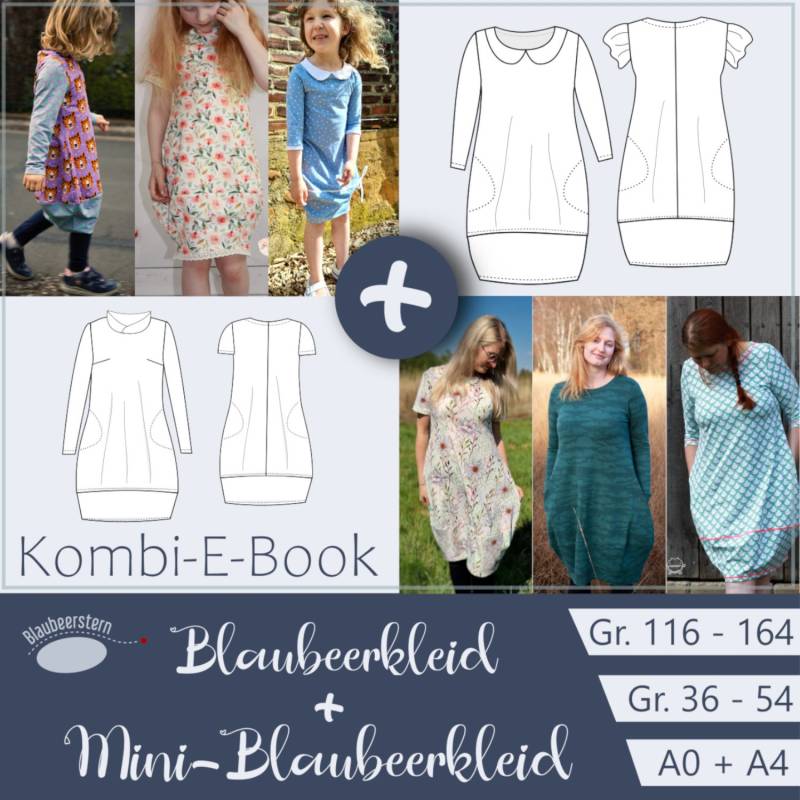 E-Book Blaubeerstern Kombi Blaubeerkleid Mini + Frauen von Stoffe Hemmers