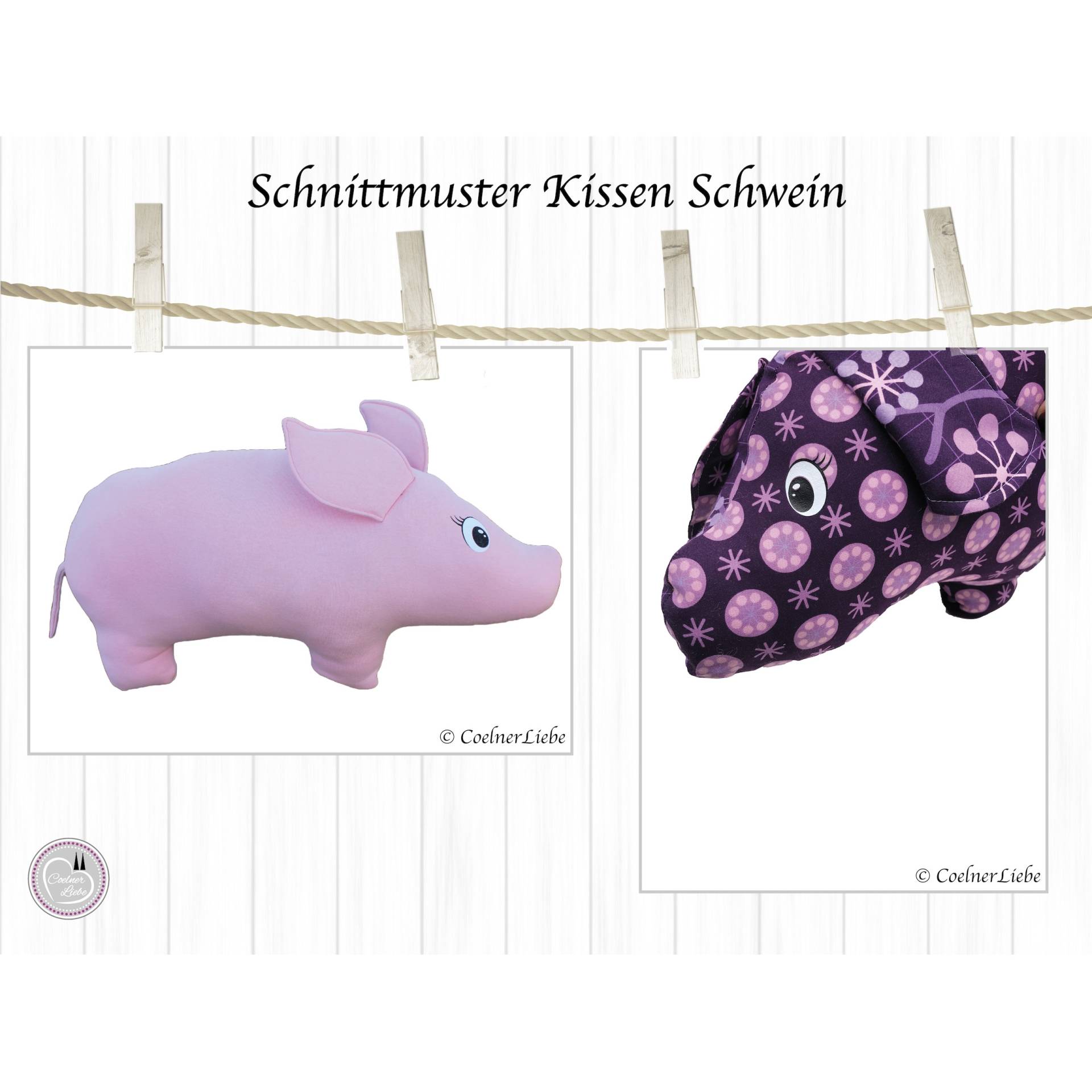 E-Book CoelnerLiebe Nackenkissen Schwein E-Book CoelnerLiebe Nackenkissen Schwein von Stoffe Hemmers