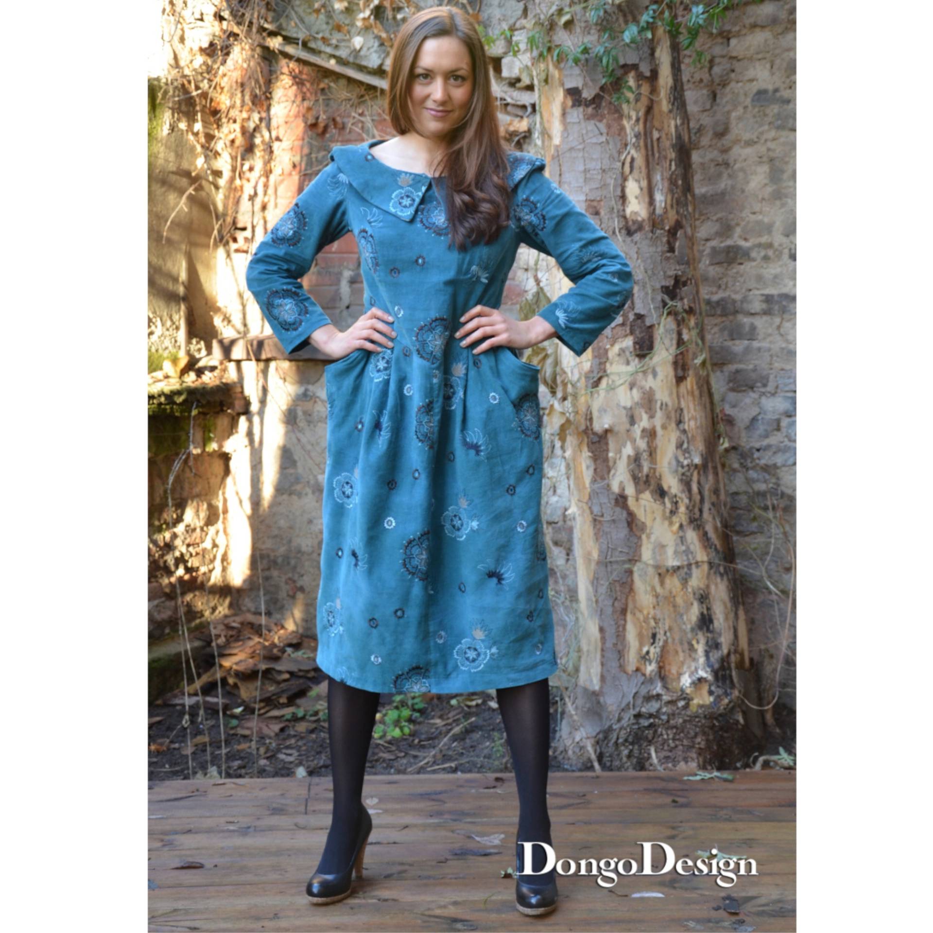 E-Book DongoDesign Damen-Kleid Audrey mit Tütentaschen von Stoffe Hemmers