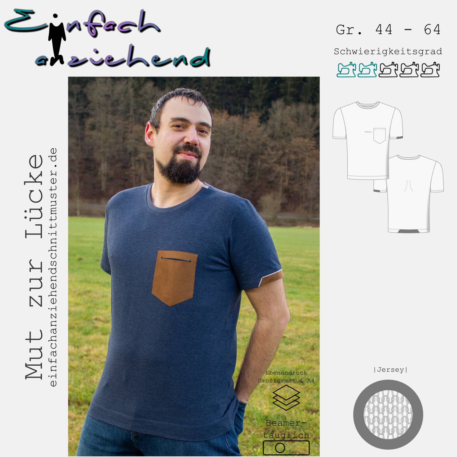 E-Book Einfach anziehend Herren Shirt Mut zur Lücke E-Book Einfach anziehend Herren Shirt Mut zur Lücke von Stoffe Hemmers