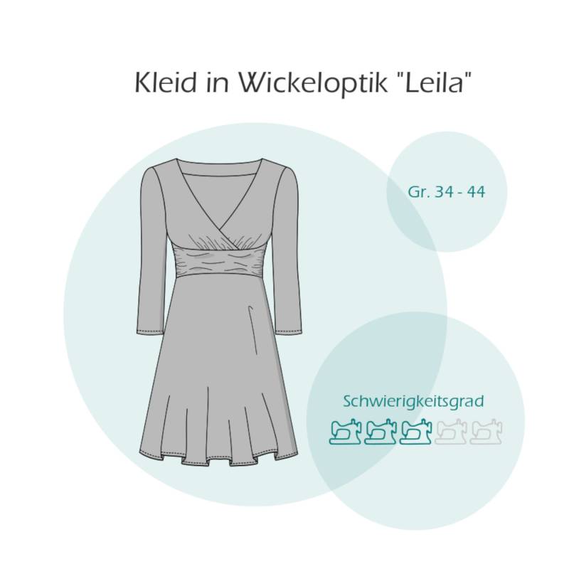 E-Book Einfach anziehend Kleid in Wickeloptik Leila von Stoffe Hemmers
