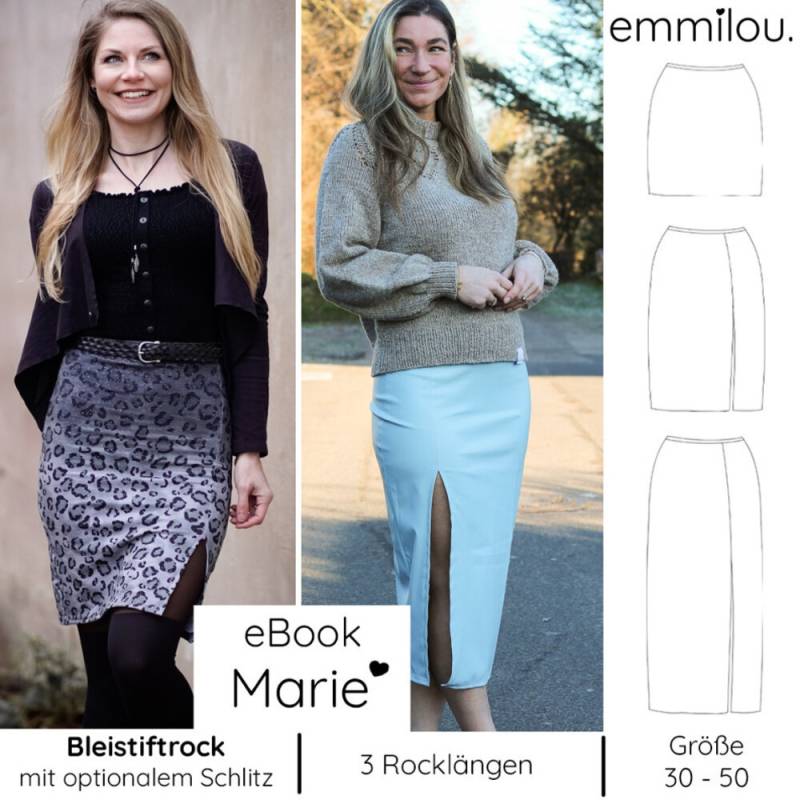E-Book Emmilou. Bleistickrock Marie Damen E-Book Emmilou. Bleistickrock Marie Damen von Stoffe Hemmers