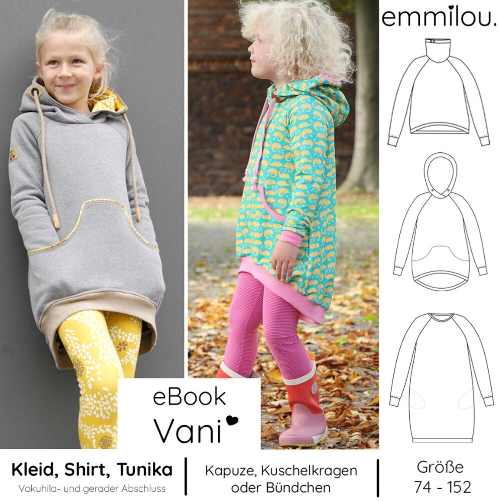 E-Book Emmilou. Hoodie Vani Kinder von Stoffe Hemmers