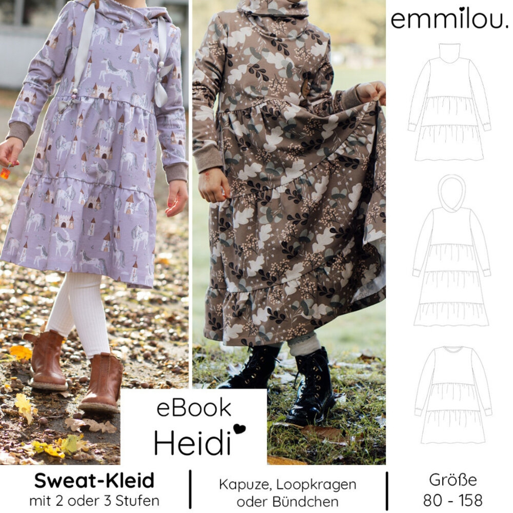 E-Book Emmilou. Sweatkleid Heidi Kinder von Stoffe Hemmers
