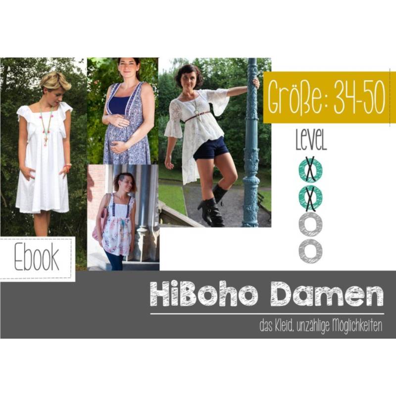 E-Book FeeFeeFashion Kleid HiBoho Damen von Stoffe Hemmers