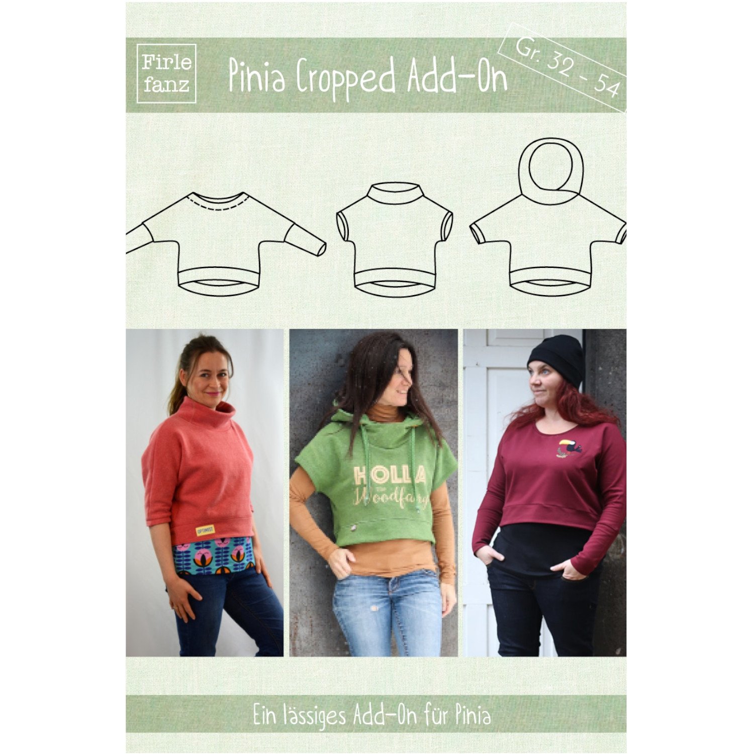 E-Book Firlefanz Add-On Crop Shirt Pinia Damen von Stoffe Hemmers