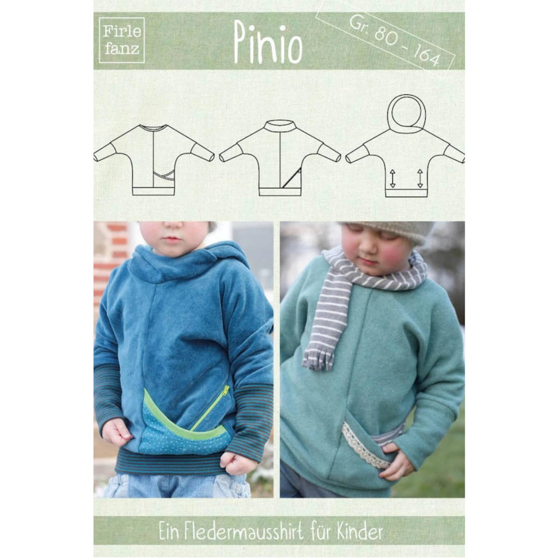 E-Book Firlefanz Fledermausshirt Pinio Kinder E-Book Firlefanz Fledermausshirt Pinio Kinder von Stoffe Hemmers