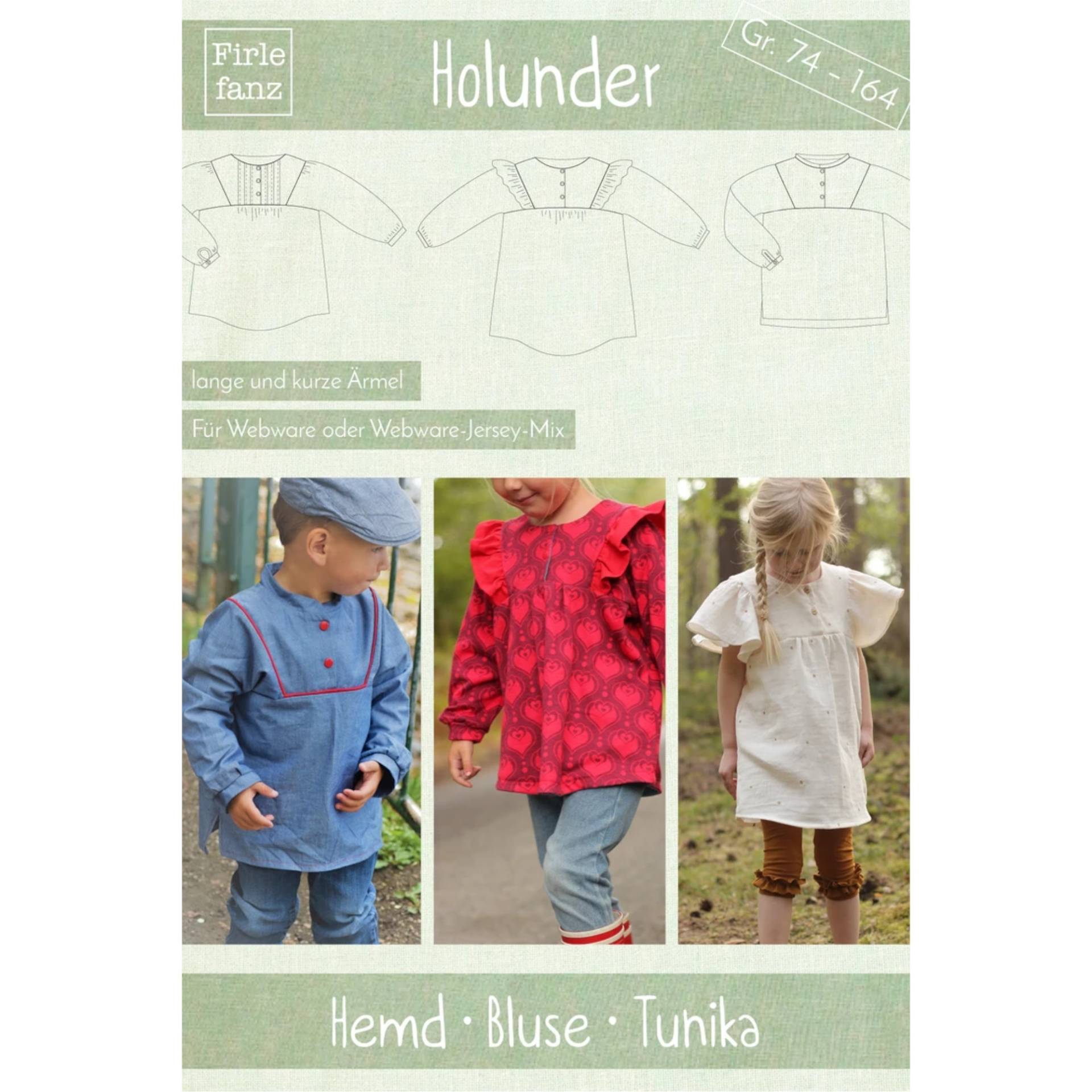 E-Book Firlefanz Hemd - Bluse - Tunika Holunder Kinder E-Book Firlefanz Hemd - Bluse - Tunika Holunder Kinder von Stoffe Hemmers