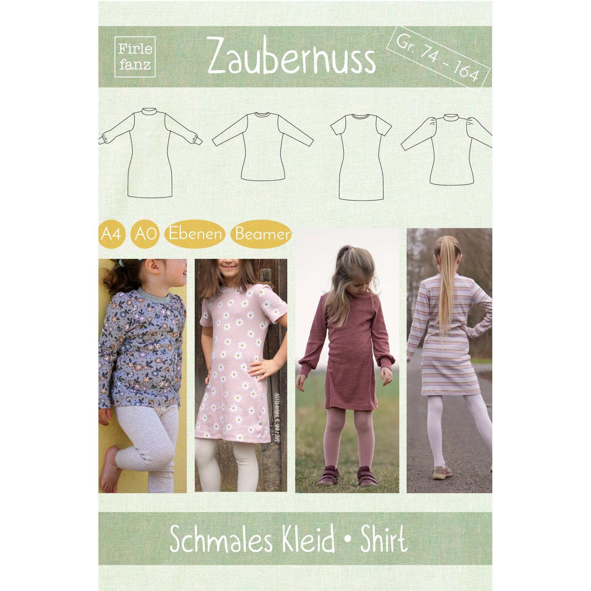 E-Book Firlefanz Schmales Kleid / Shirt Zaubernuss Kids von Stoffe Hemmers