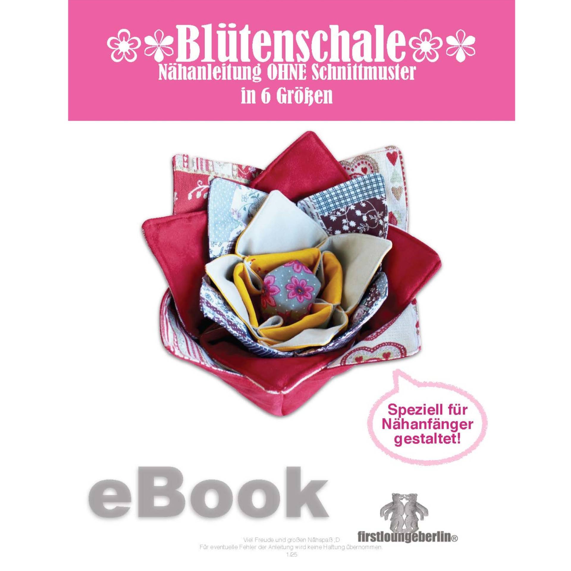 E-Book Firstlounge Berlin Blütenschale von Stoffe Hemmers