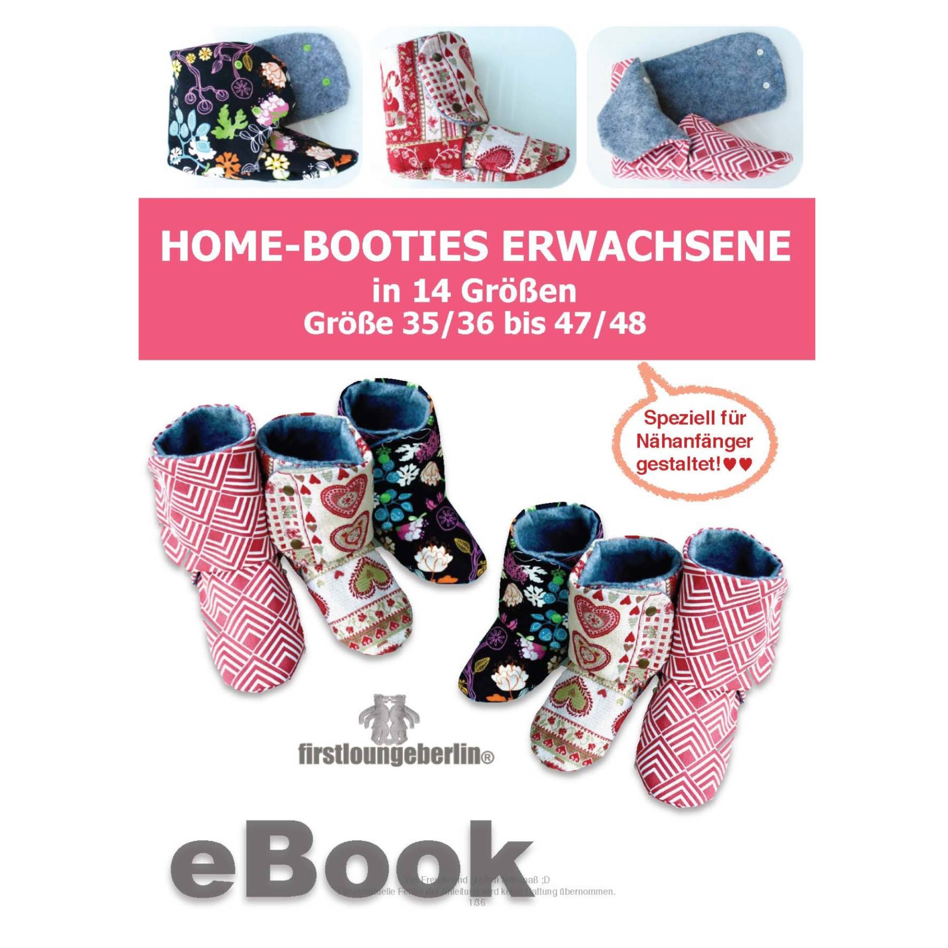 E-Book Firstlounge Berlin Home Booties Erwachsene von Stoffe Hemmers