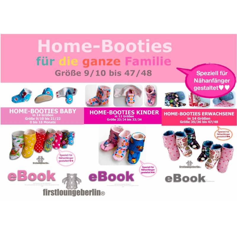 E-Book Firstlounge Berlin Home Booties Familie von Stoffe Hemmers