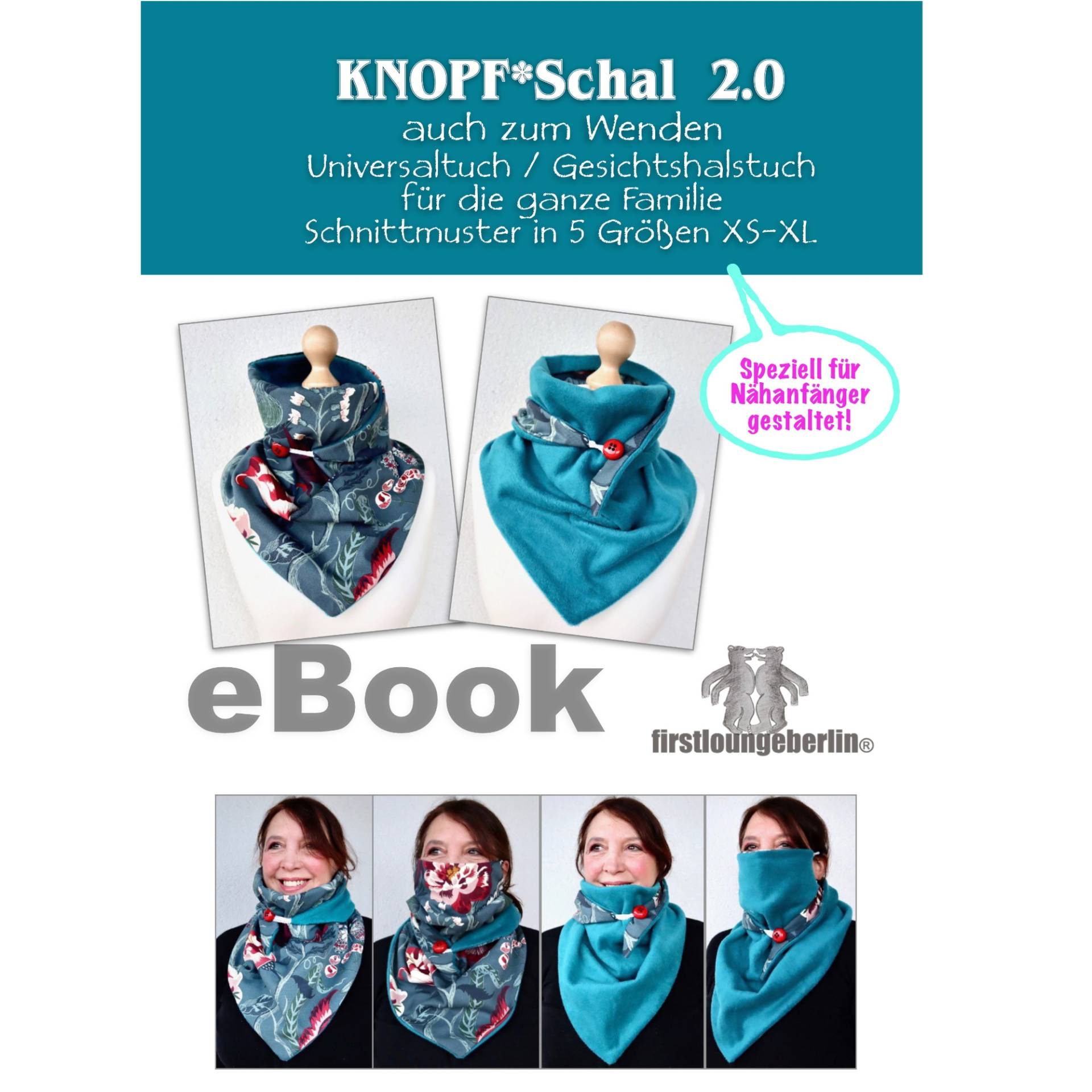 E-Book Firstlounge Berlin Knopfschal 2.0 von Stoffe Hemmers