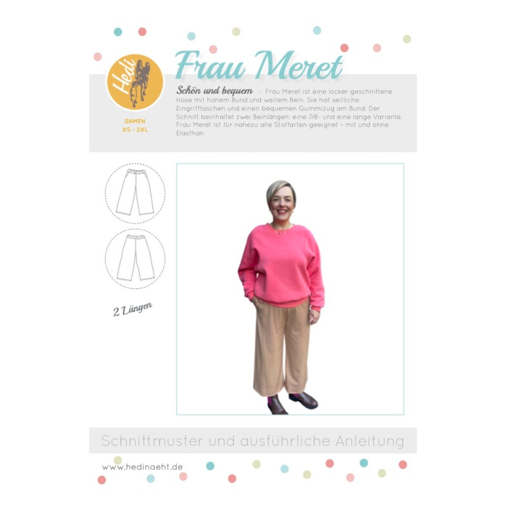 E-Book Hedi näht Hose Frau Meret von Stoffe Hemmers