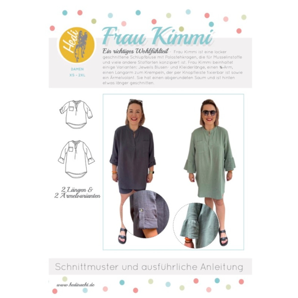 E-Book Hedi näht Kleid/Schlupfbluse Frau Kimmi von Stoffe Hemmers