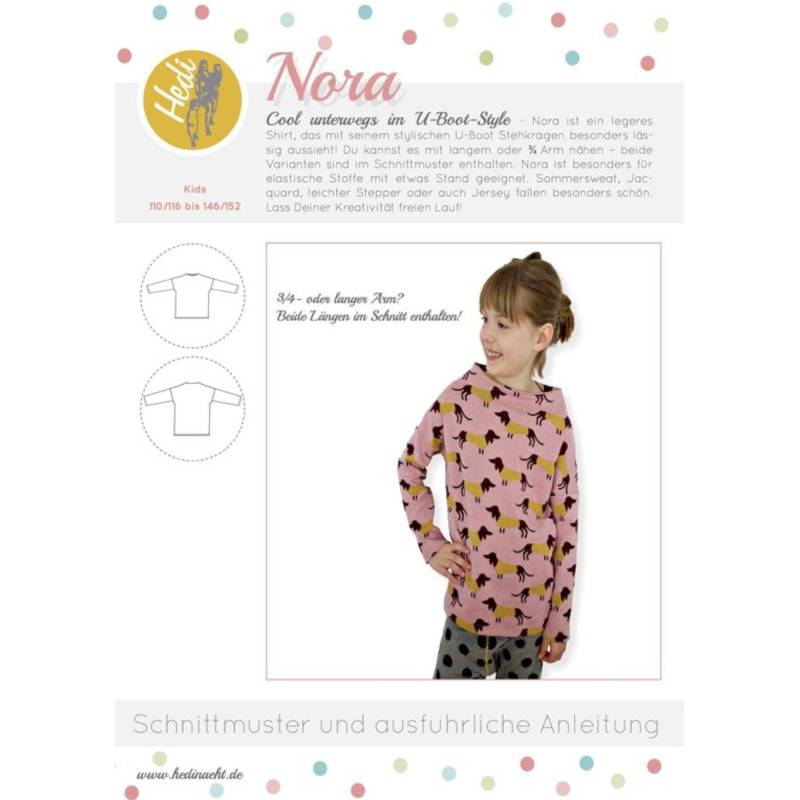 E-Book Hedi näht Kragenshirt Nora E-Book Hedi näht Kragenshirt Nora von Stoffe Hemmers