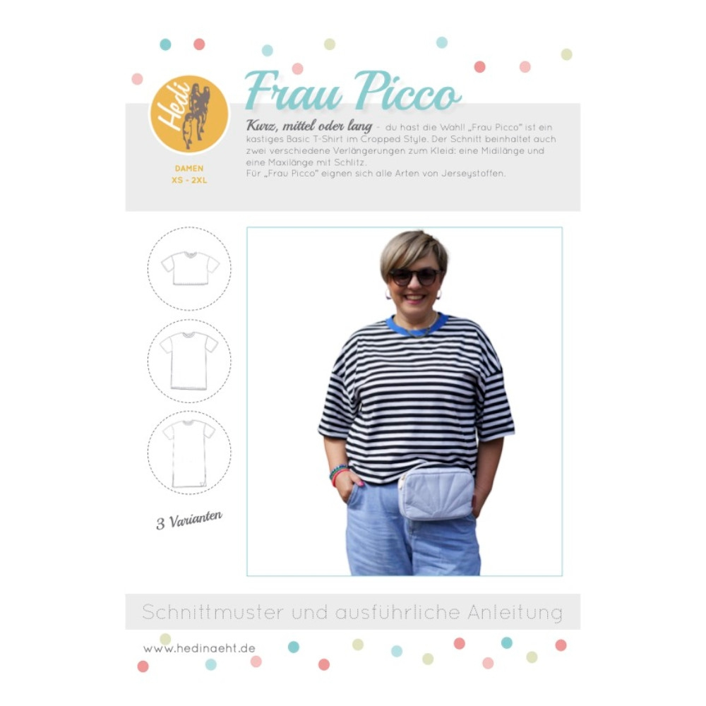 E-Book Hedi näht Shirt / Kleid Frau Picco von Stoffe Hemmers