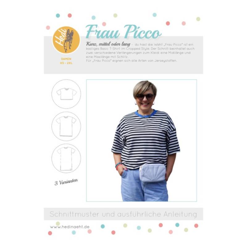 E-Book Hedi näht Shirt / Kleid Frau Picco E-Book Hedi näht Shirt / Kleid Frau Picco von Stoffe Hemmers