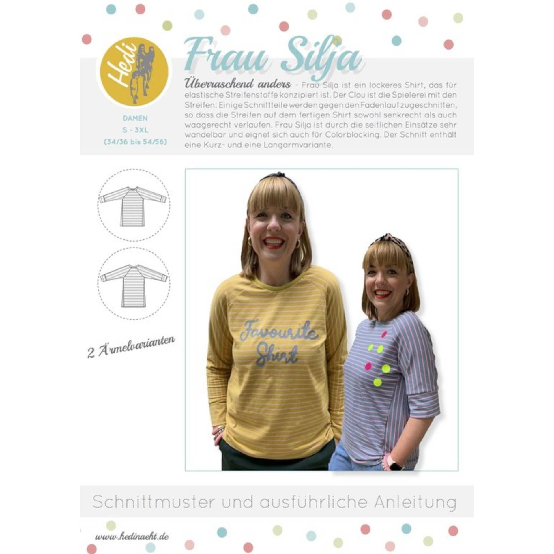 E-Book Hedi näht Shirt Frau Silja von Stoffe Hemmers