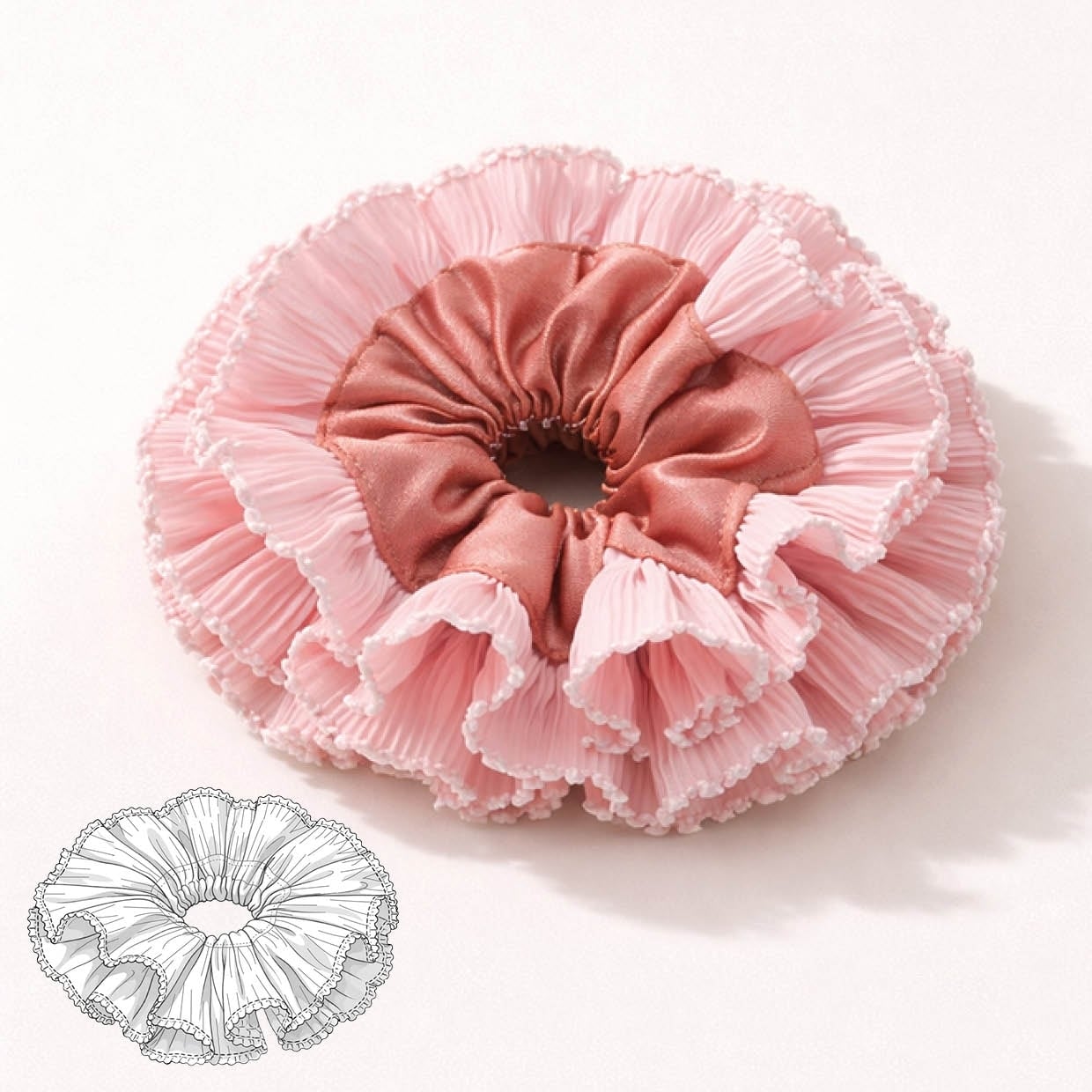 E-Book JULIANA MARTEJEVS Haargummi The Ruffle Scrunchie von Stoffe Hemmers