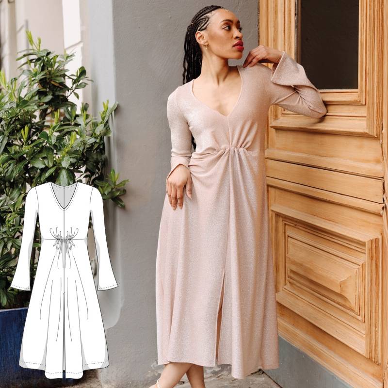 E-Book JULIANA MARTEJEVS Jersey Midi Kleid Damen Fiona E-Book JULIANA MARTEJEVS Jersey Midi Kleid Damen Fiona von Stoffe Hemmers