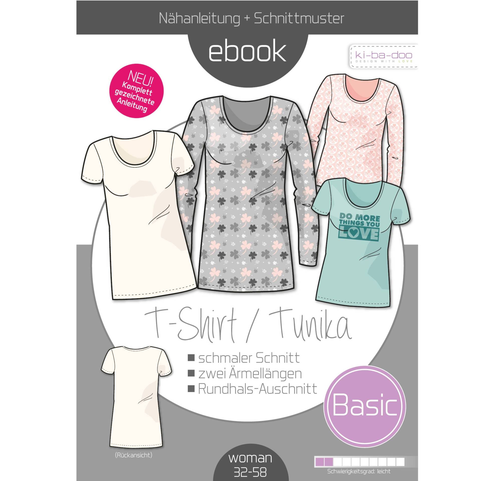 E-Book Ki-Ba-Doo Basic T-Shirt / Tunika Damen von Stoffe Hemmers