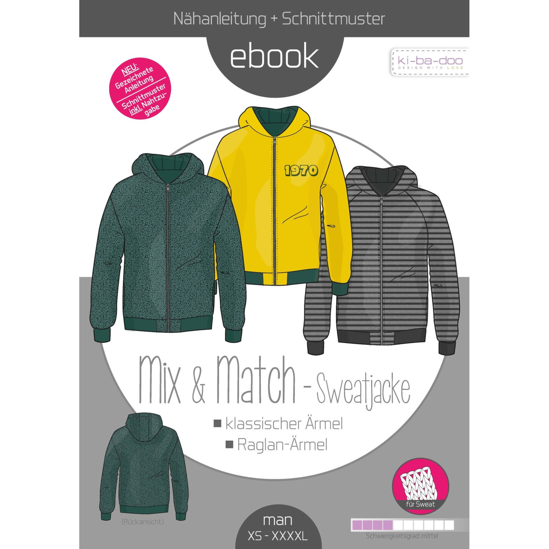 E-Book Ki-Ba-Doo Mix and Match Sweatjacke Herren von Stoffe Hemmers