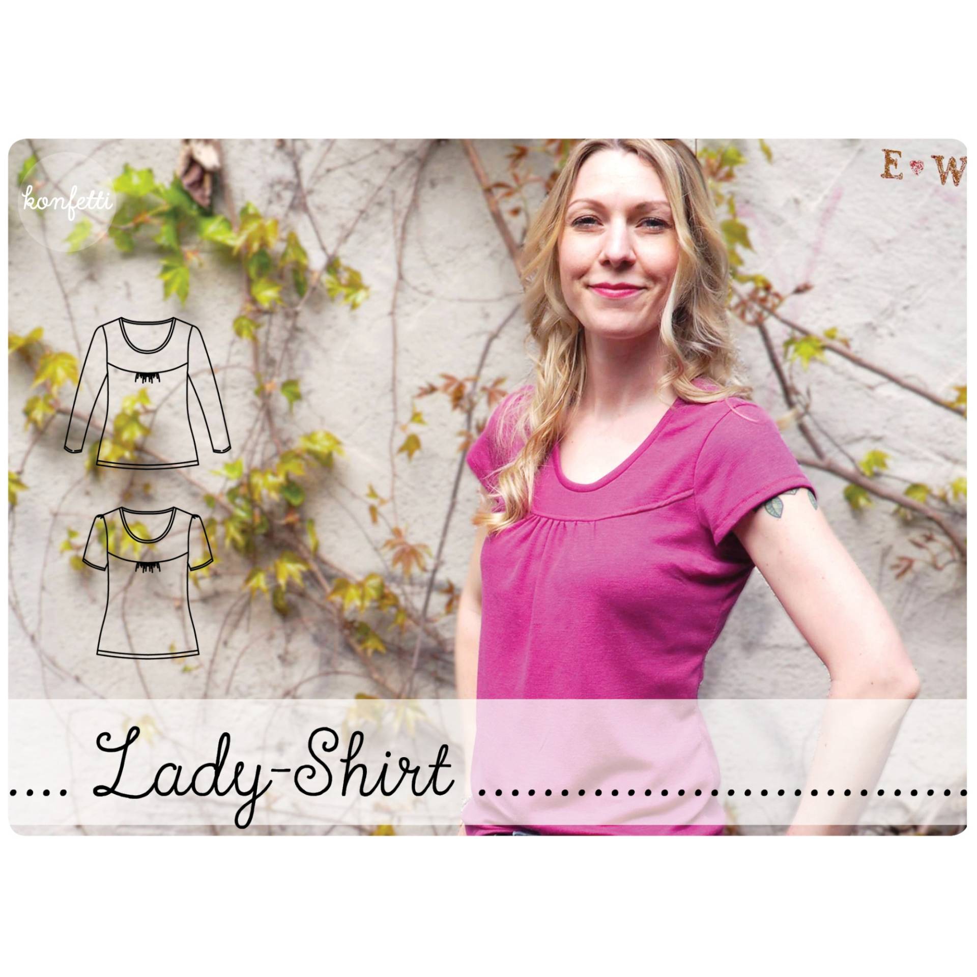 E-Book Konfetti Patterns Lady-Shirt von Stoffe Hemmers