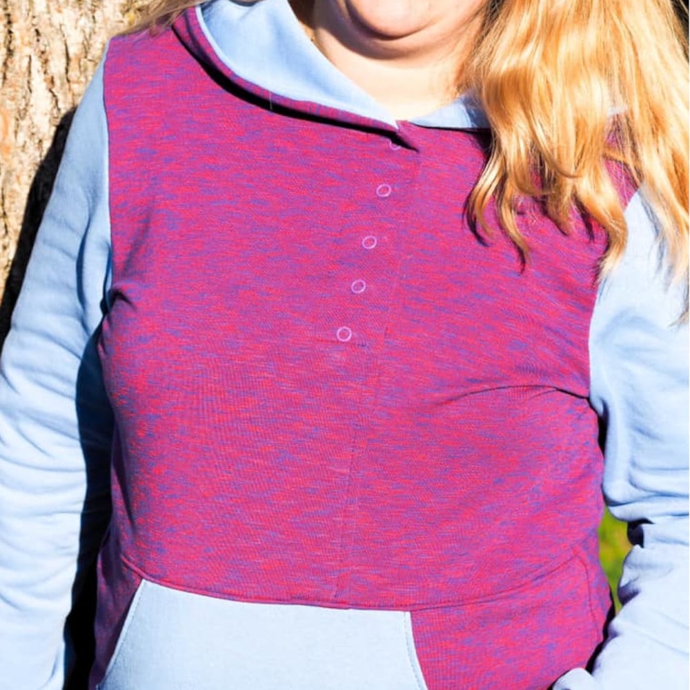 E-Book Küstenschnitt Damenhoodie Meine Ylvie Curvy von Stoffe Hemmers