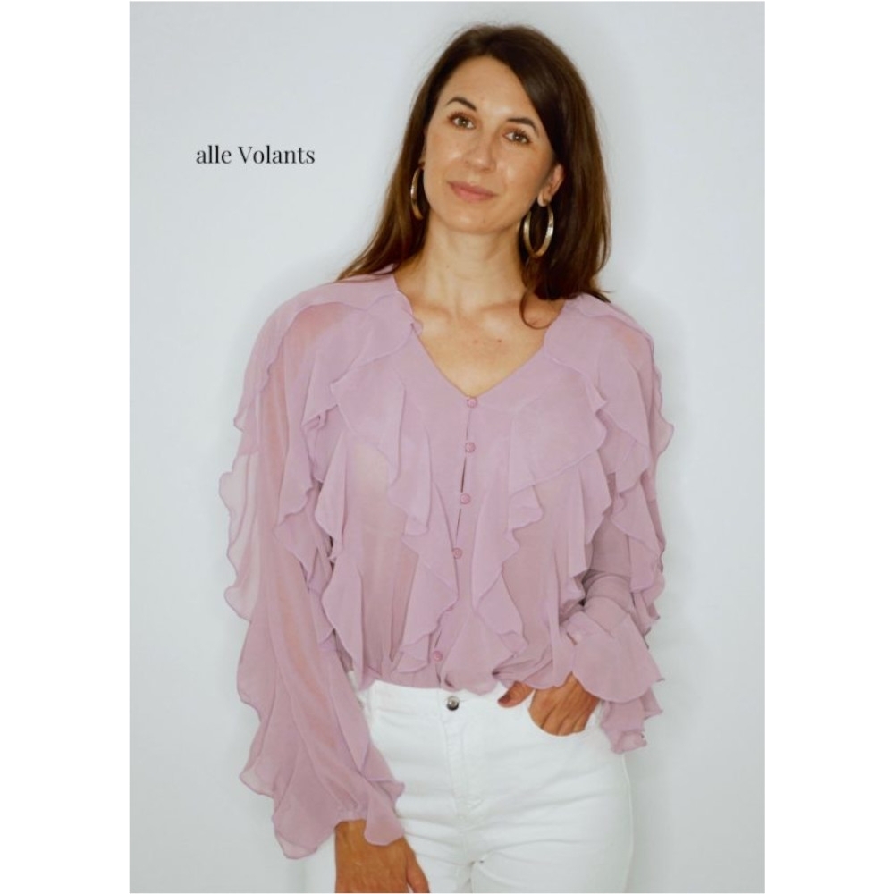 E-Book La Bavarese  Volantbluse Carrie C/D-Cup von Stoffe Hemmers