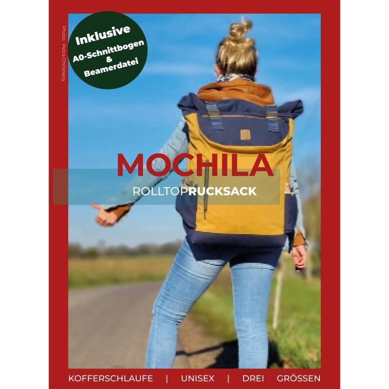 E-Book LaLilly Herzileien Rolltop-Rucksack "Backpack Mochila" von Stoffe Hemmers