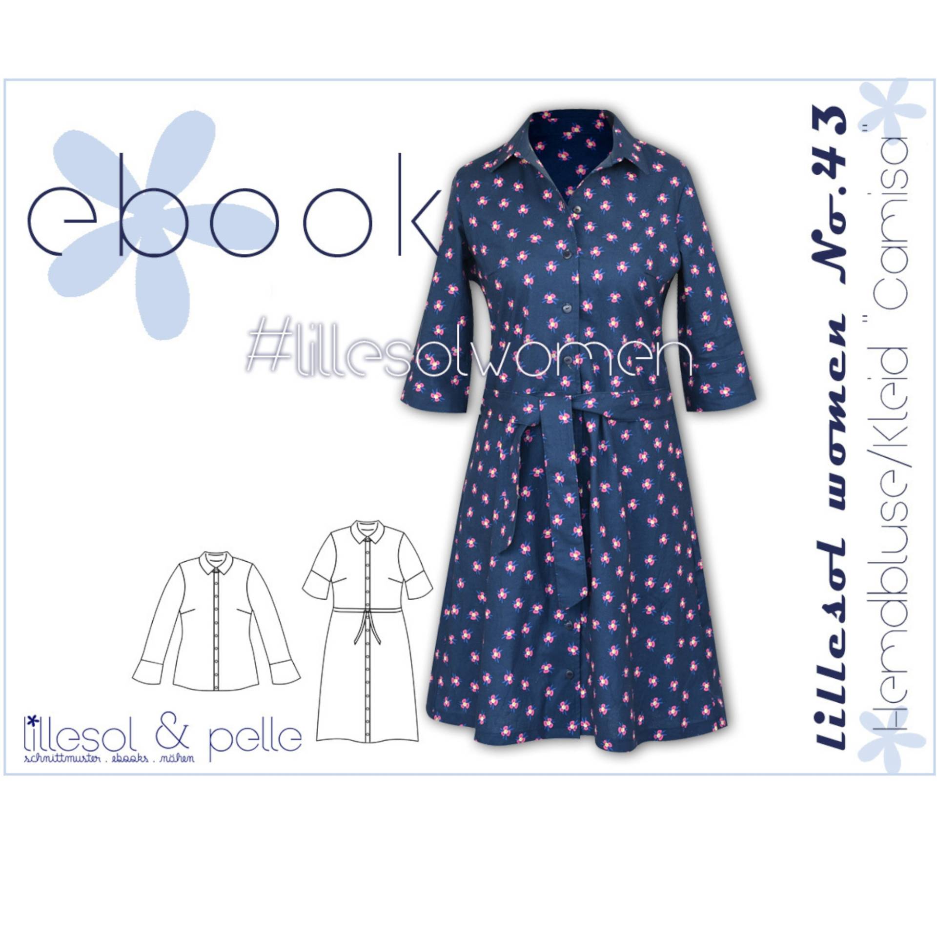 E-Book Lillesol & Pelle Hemdbluse / Kleid Camisa Damen E-Book Lillesol & Pelle Hemdbluse / Kleid Camisa Damen von Stoffe Hemmers