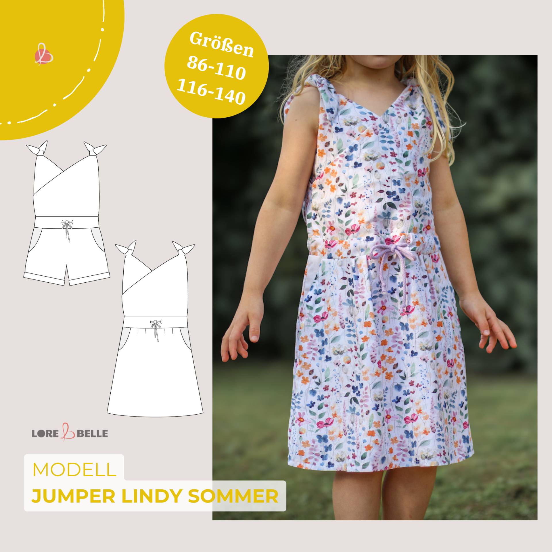 E-Book Lore & Belle Jumper Lindy Sommer Gr. 86-140 Bundle E-Book Lore & Belle Jumper Lindy Sommer Gr. 86-140 Bundle von Stoffe Hemmers
