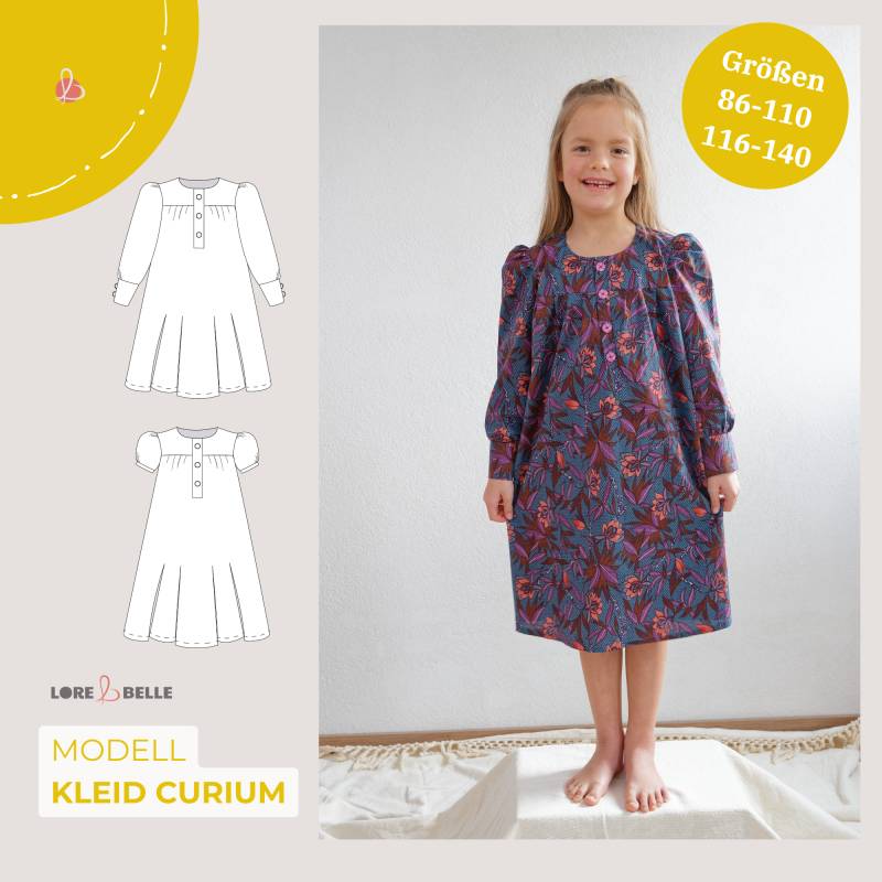 E-Book Lore & Belle Kleid Curium Gr. 86-140 Bundle von Stoffe Hemmers