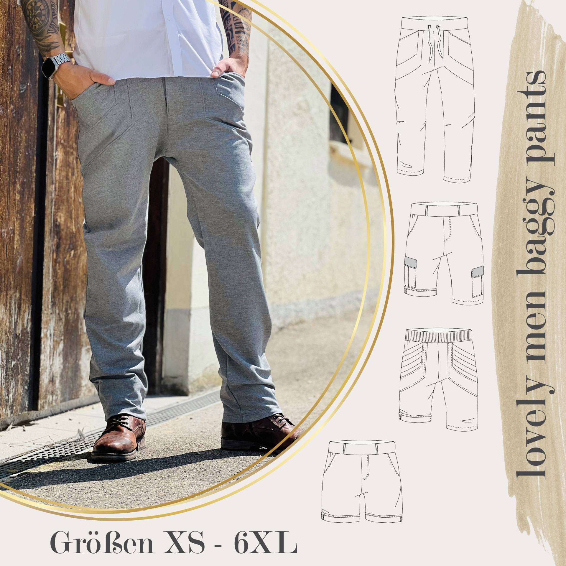 E-Book LovelySewDesign Lovely Men Baggy Pants von Stoffe Hemmers