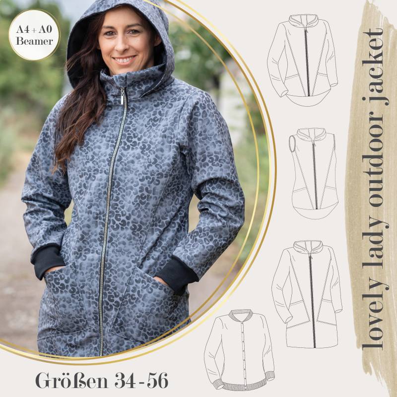 E-Book LovelySewDesign Lovely Lady Outdoor Jacket Damen A0/Beamer-Version von Stoffe Hemmers