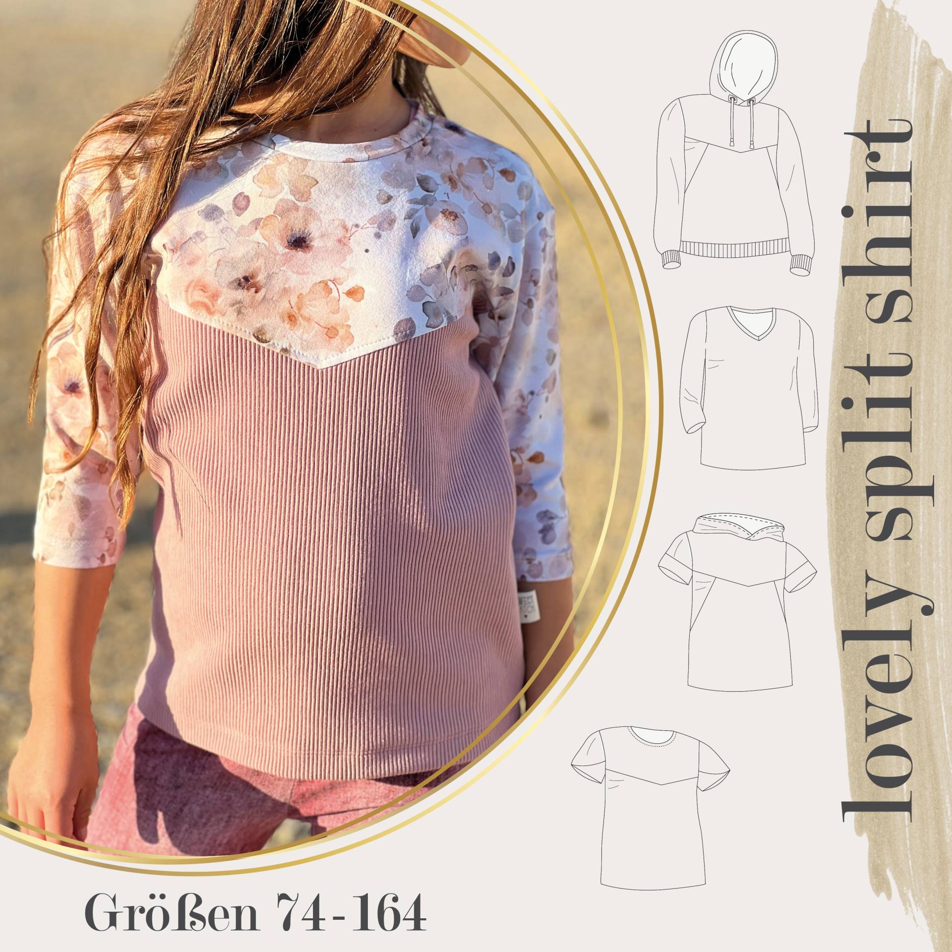 E-Book LovelySewDesign Lovely Split Shirt Kids Mini & Maxi von Stoffe Hemmers