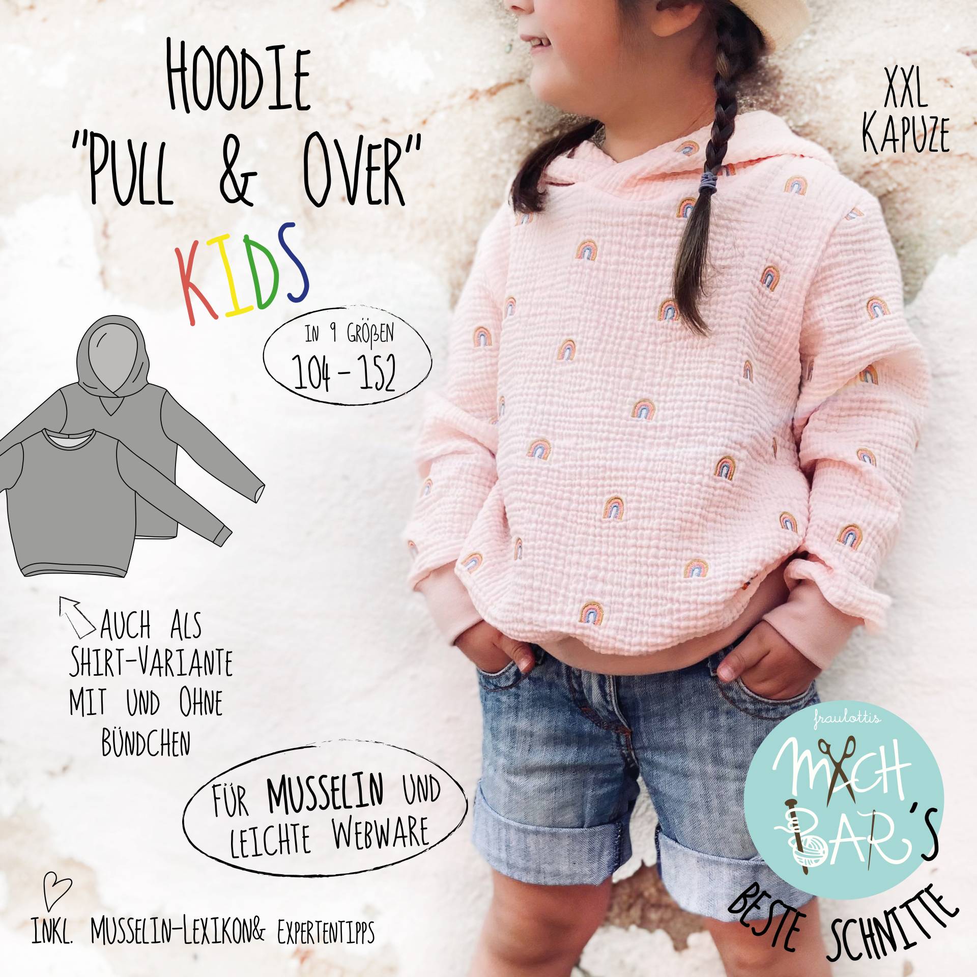 E-Book Machbar´s beste Schnitte Hoodie "Pull & Over" Kids von Stoffe Hemmers