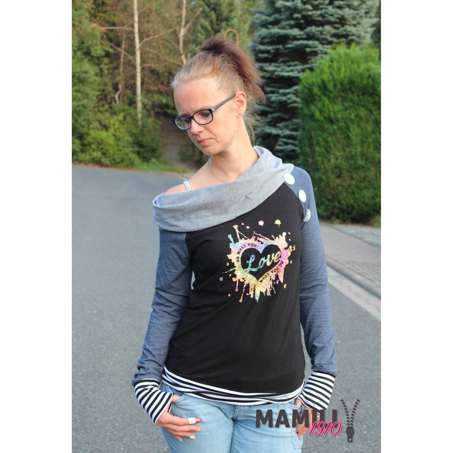 E-Book Mamili1910 Raglan-Kragen-Shirt Alea Damen E-Book Mamili1910 Raglan-Kragen-Shirt Alea Damen von Stoffe Hemmers