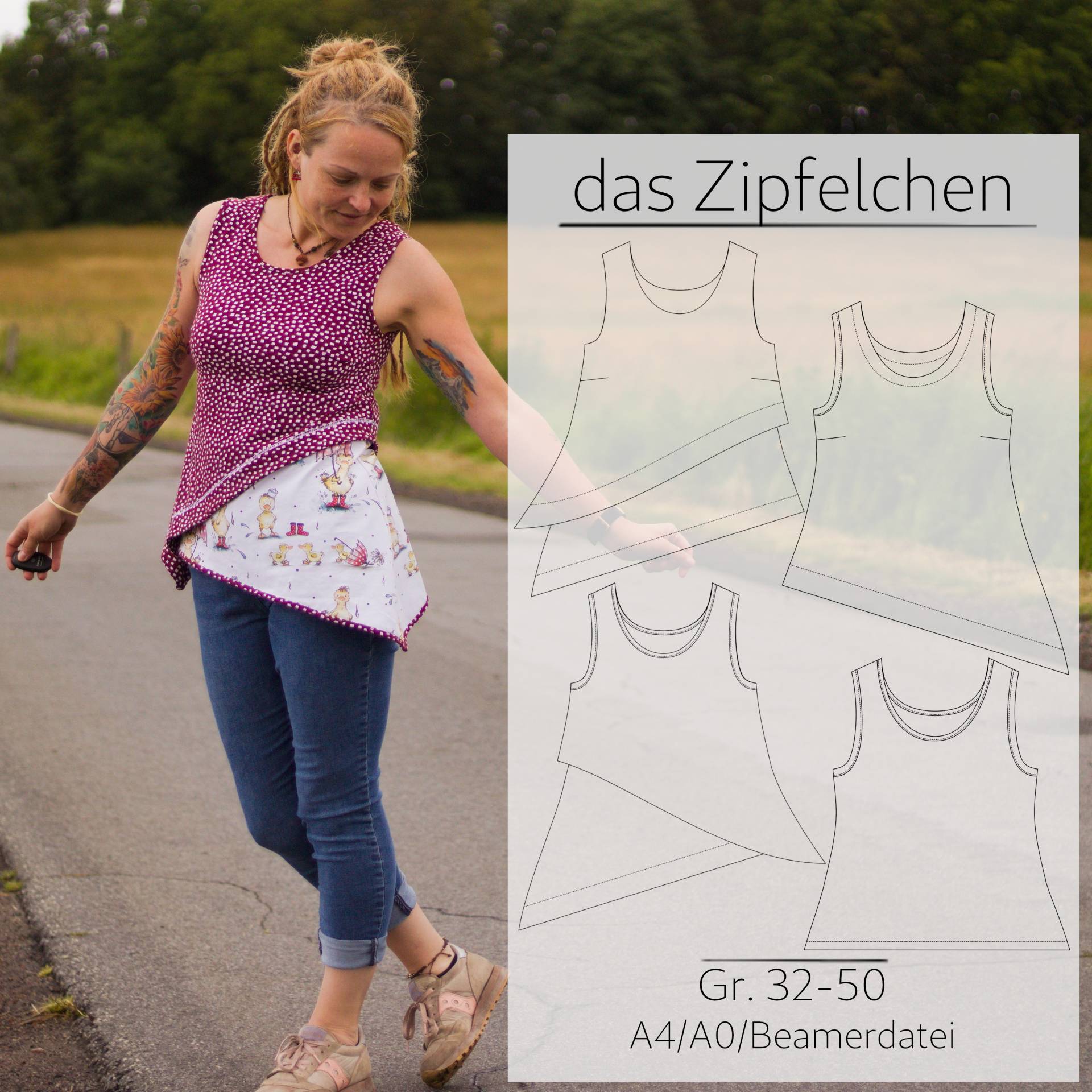 E-Book ManjiPuh Damenshirt Zipfelchen von Stoffe Hemmers