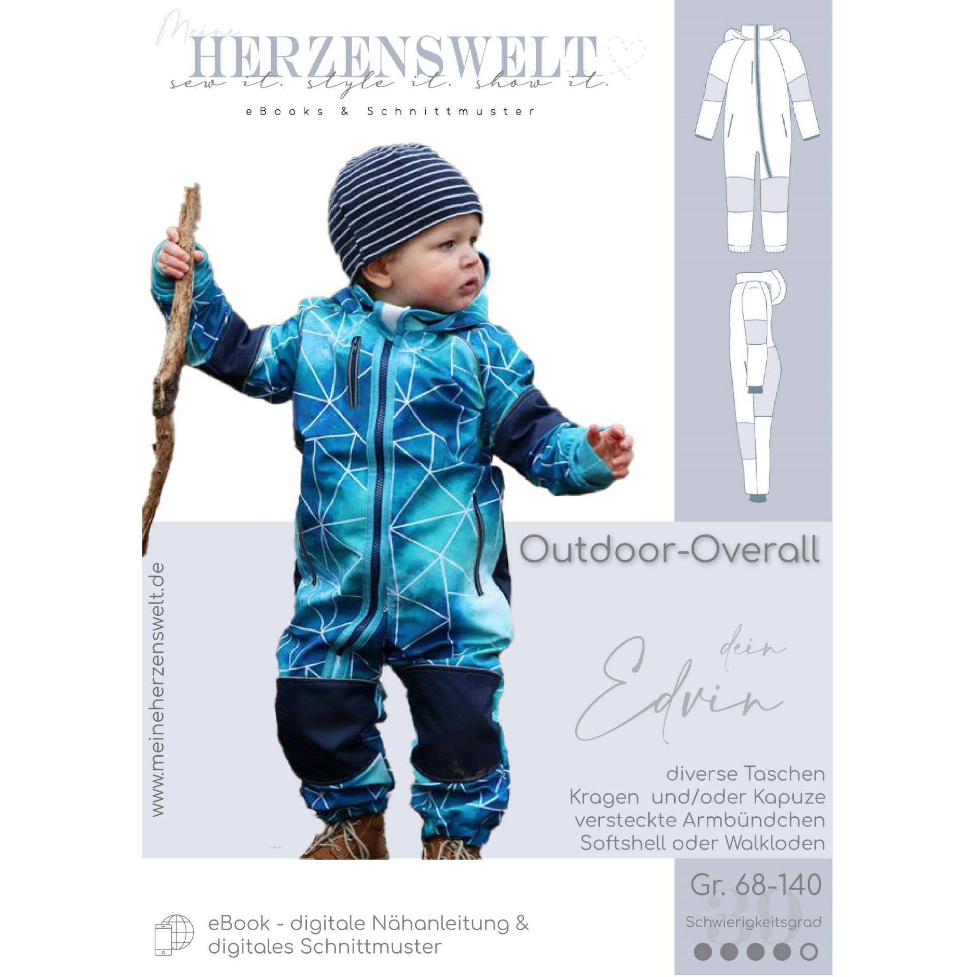 E-Book Meine Herzenswelt Dein Edvin Outdoor-Overall E-Book Meine Herzenswelt Dein Edvin Outdoor-Overall von Stoffe Hemmers
