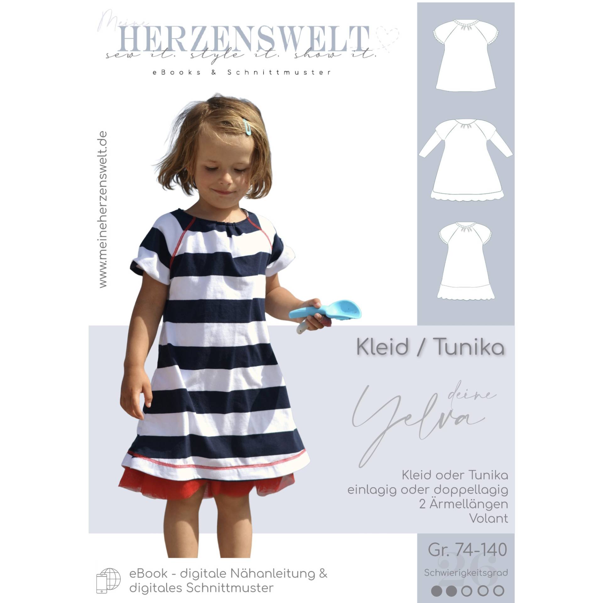 E-Book Meine Herzenswelt Kleid/Shirt Deine Yelva E-Book Meine Herzenswelt Kleid/Shirt Deine Yelva von Stoffe Hemmers