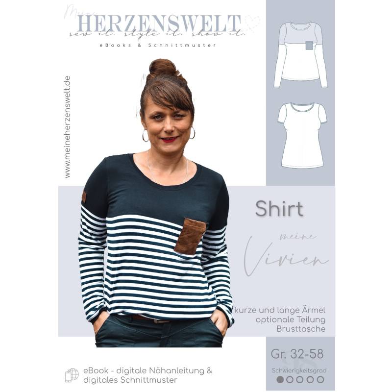 E-Book Meine Herzenswelt Shirt Meine Vivien von Stoffe Hemmers