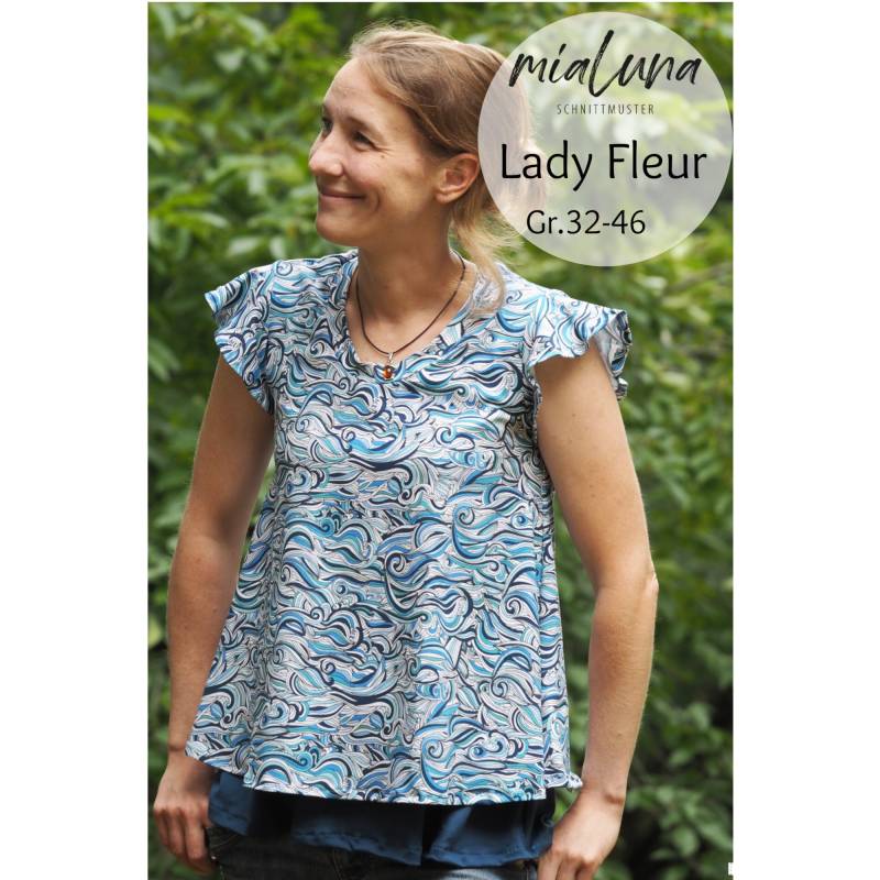 E-Book Mialuna 2 Lagen Damenshirt Lady Fleur von Stoffe Hemmers