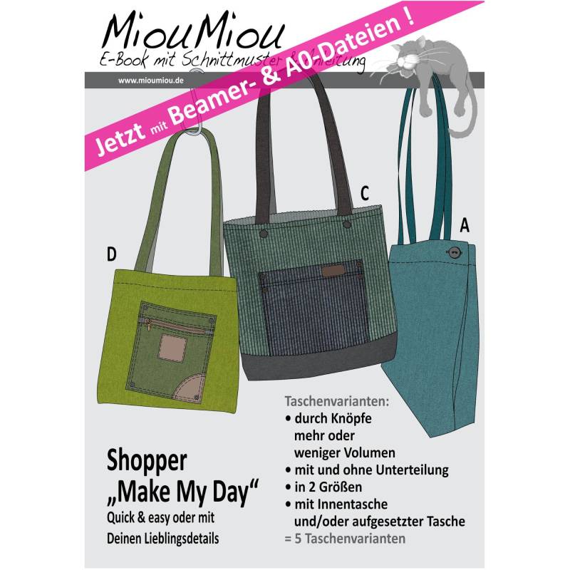 E-Book Miou Miou Tasche Make my Day von Stoffe Hemmers