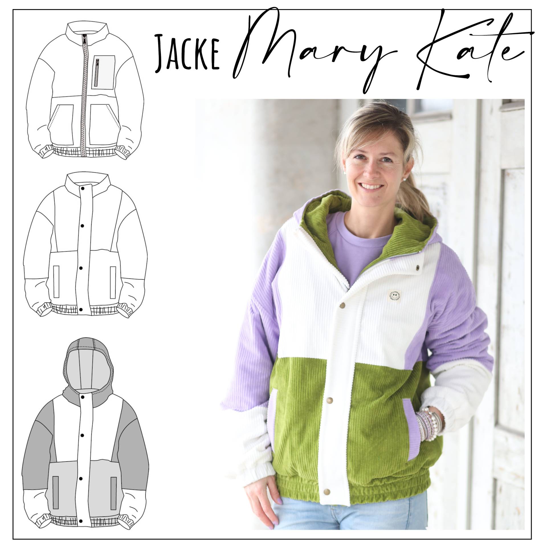 E-Book Moeve.Design Jacke Mary-Kate Damen von Stoffe Hemmers
