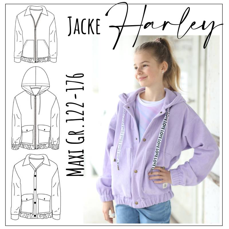 E-Book Moeve.Design Oversize Jacke Harley Maxi Kids von Stoffe Hemmers