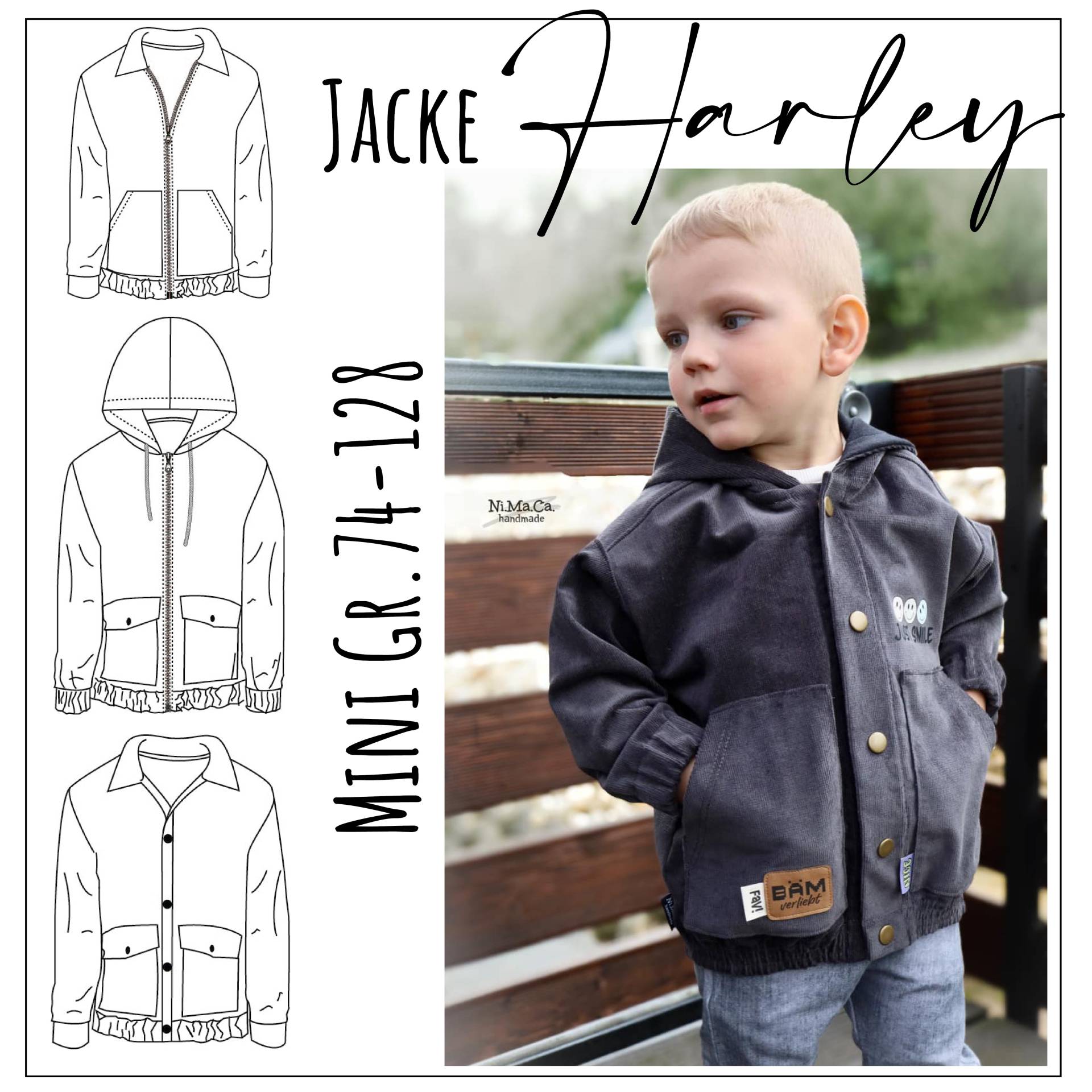 E-Book Moeve.Design Oversize Jacke Harley Mini Kids von Stoffe Hemmers