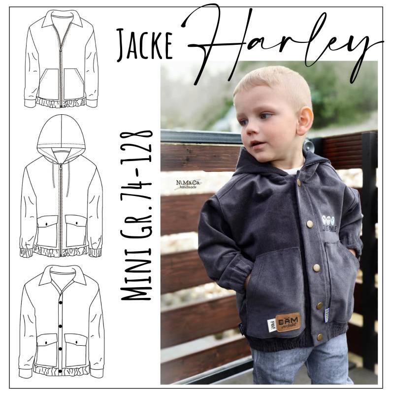 E-Book Moeve.Design Oversize Jacke Harley Mini Kids von Stoffe Hemmers