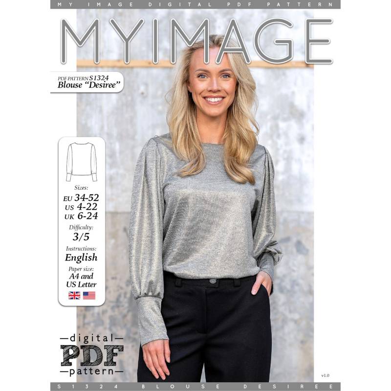 E-Book My Image S1324 Bluse Desiree von Stoffe Hemmers